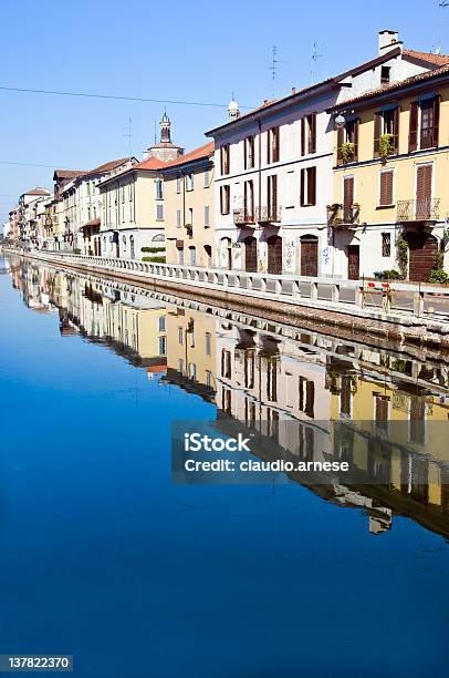 Old Milan Naviglio Color Image Stock Photo - Download Image Now - House, Milan, Architecture