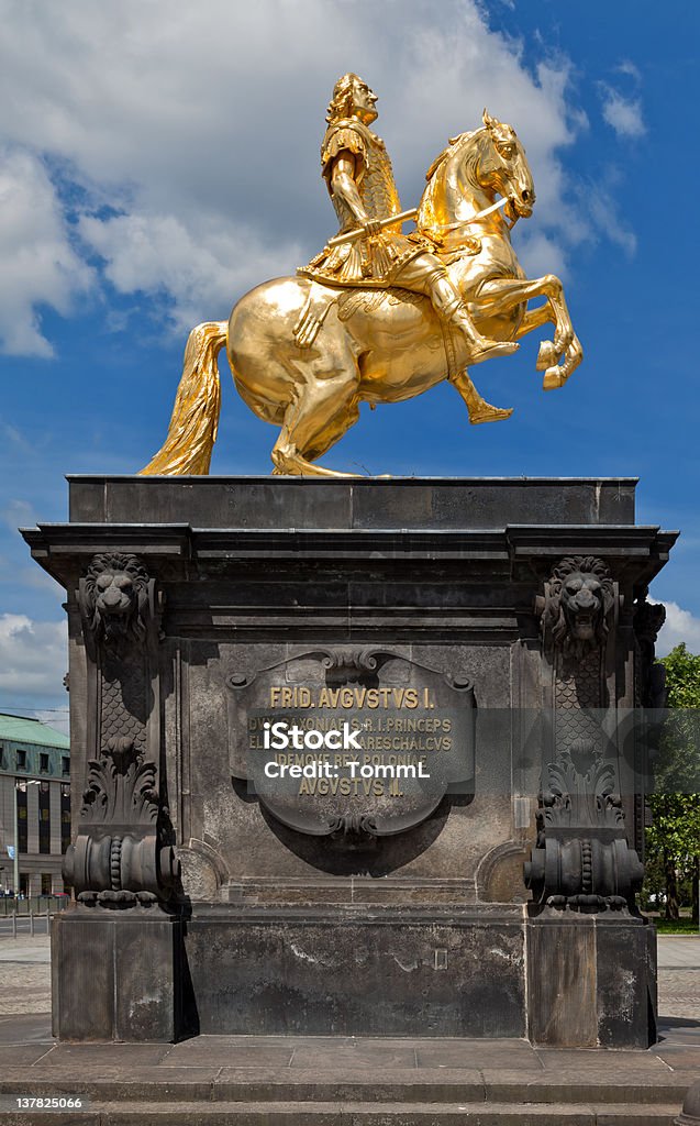 Augustus II der starken mit King-Size-Bett - Lizenzfrei Dresden Stock-Foto