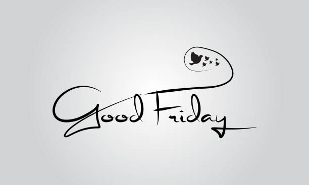 Good Friday. Christian holiday template for banner, card, poster, background. Good Friday. Christian holiday template for banner, card, poster, background."n good friday stock illustrations