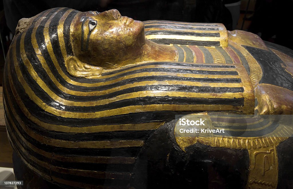 Ägyptischer Pharao Sarkophag - Lizenzfrei Mumie Stock-Foto