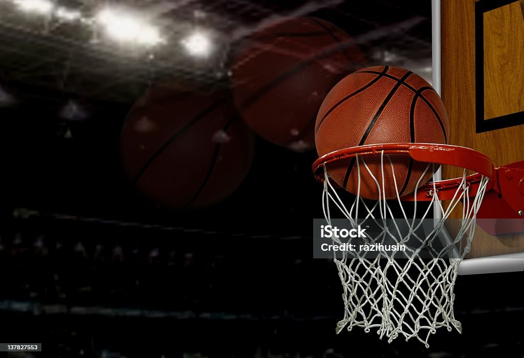 basketball shot Basketball - Ball Stock Photo