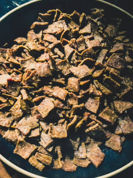 Kebab meat in the pan on frying.