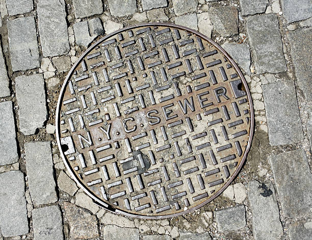istock Sewer cover in New York City 137829521