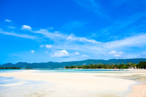 Chaweng's white sand beach on Koh Samui island in Thailand