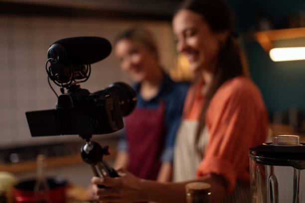 istock Filming a vlog recipe 1378310853