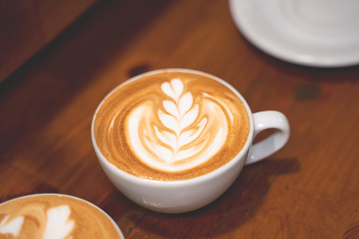 milk, cappuccino, latte art, coffee