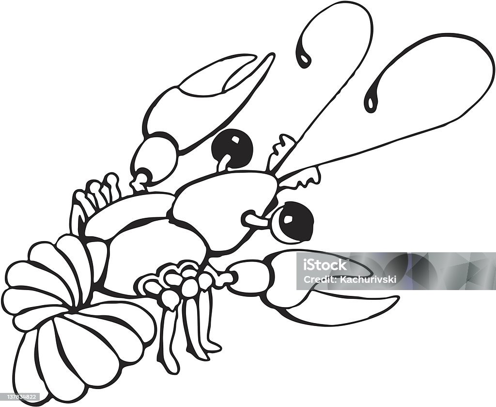 lobster Мультяшный - Векторная графика Векторная графика роялти-фри