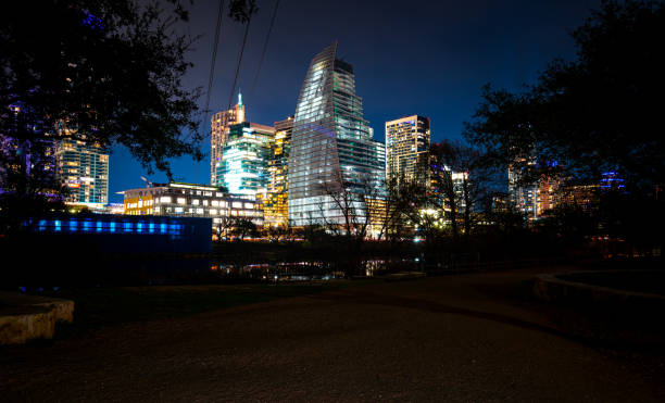 istock Downtown Austin Texas Glowing in the Night 1378351197