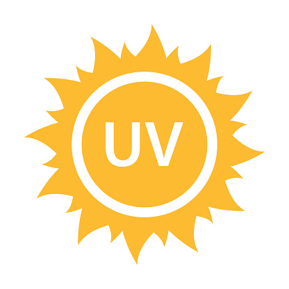 istock UV radiation icon vector solar ultraviolet light symbol for graphic design, logo, website, social media, mobile app, UI illustration. 1378367183