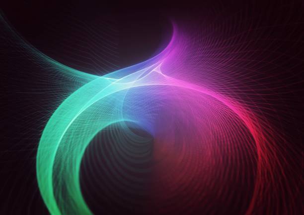 Illustration of geometric iridescent waves