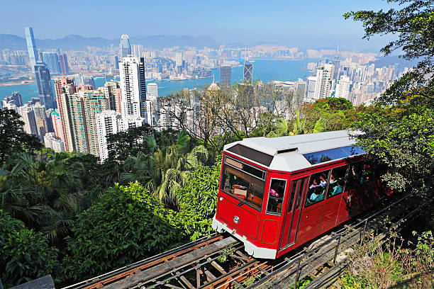 istock Tourist tram at the Peak 137840210