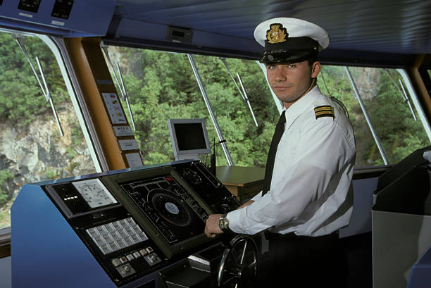 Ships Officer stock photo