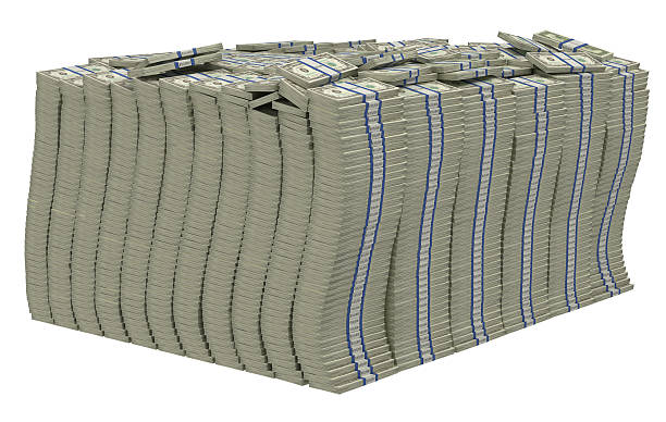 istock Huge pile of US dollars isolated 137843335