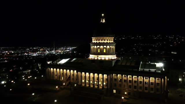 The Utah State Capitol at Night