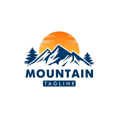 Mountain logo vector design templates isolated on white background