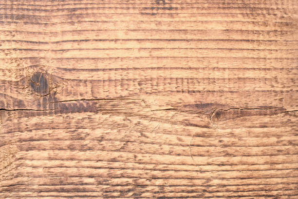 istock Natural wood texture, old plank with blank space. Light wood background 1378443625