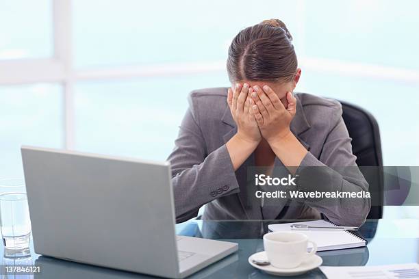 Frustrated Businesswoman Crying Stock Photo - Download Image Now - Adult, Adults Only, Beautiful People