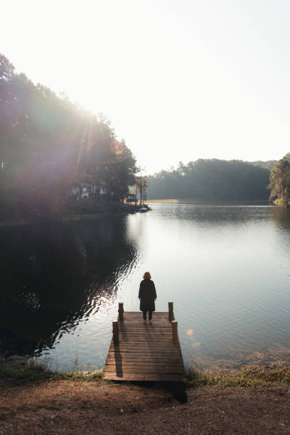 istock Camping and coffee at Pang Ung in the morning 1378497089