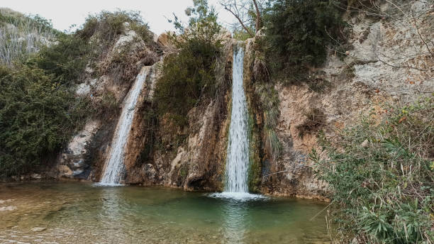 istock Waterfall Valanaris in Ntrafi, Penteli, Attica, Greece 1378510849