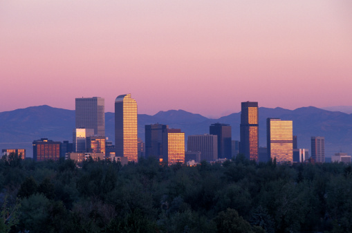 Denver Skyline at Sunrise