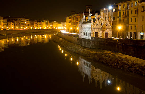 istock Pisa - waterfront and little chapel 137858429