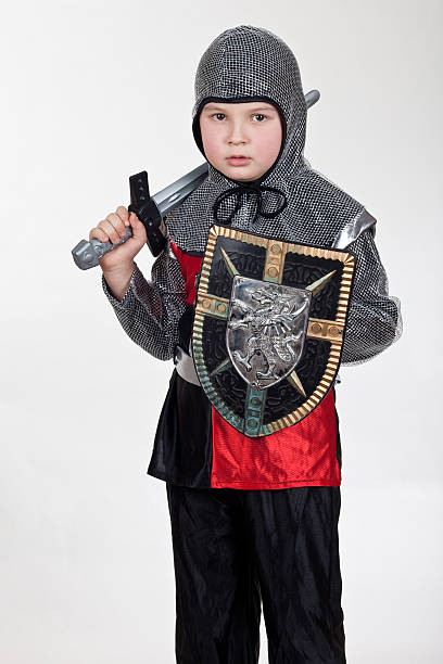 istock Boy in knight wear for carnival 137858574