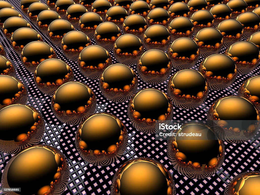 Alloy Oranges orange alloy balls floating above a purple grid.  Good for collages Alloy Stock Photo