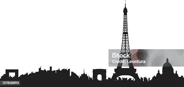 Paris Skyline Stock Illustration - Download Image Now - Paris - France, Urban Skyline, City