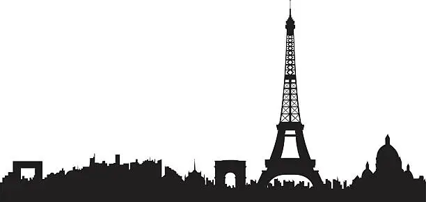 Vector illustration of Paris Skyline