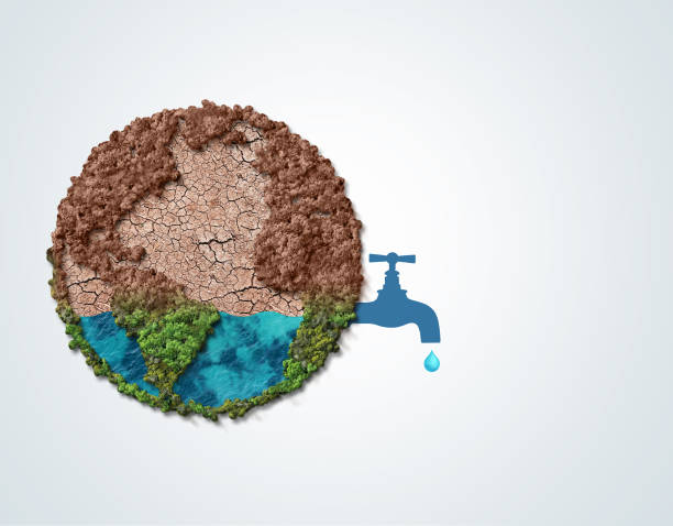 World Water Day Concept World Water Day Concept. Every Drop Matters. Saving water and world environmental protection 3d illustration concept. World Earth day, environment day, Earth day and global warming concept. water crisis stock pictures, royalty-free photos & images