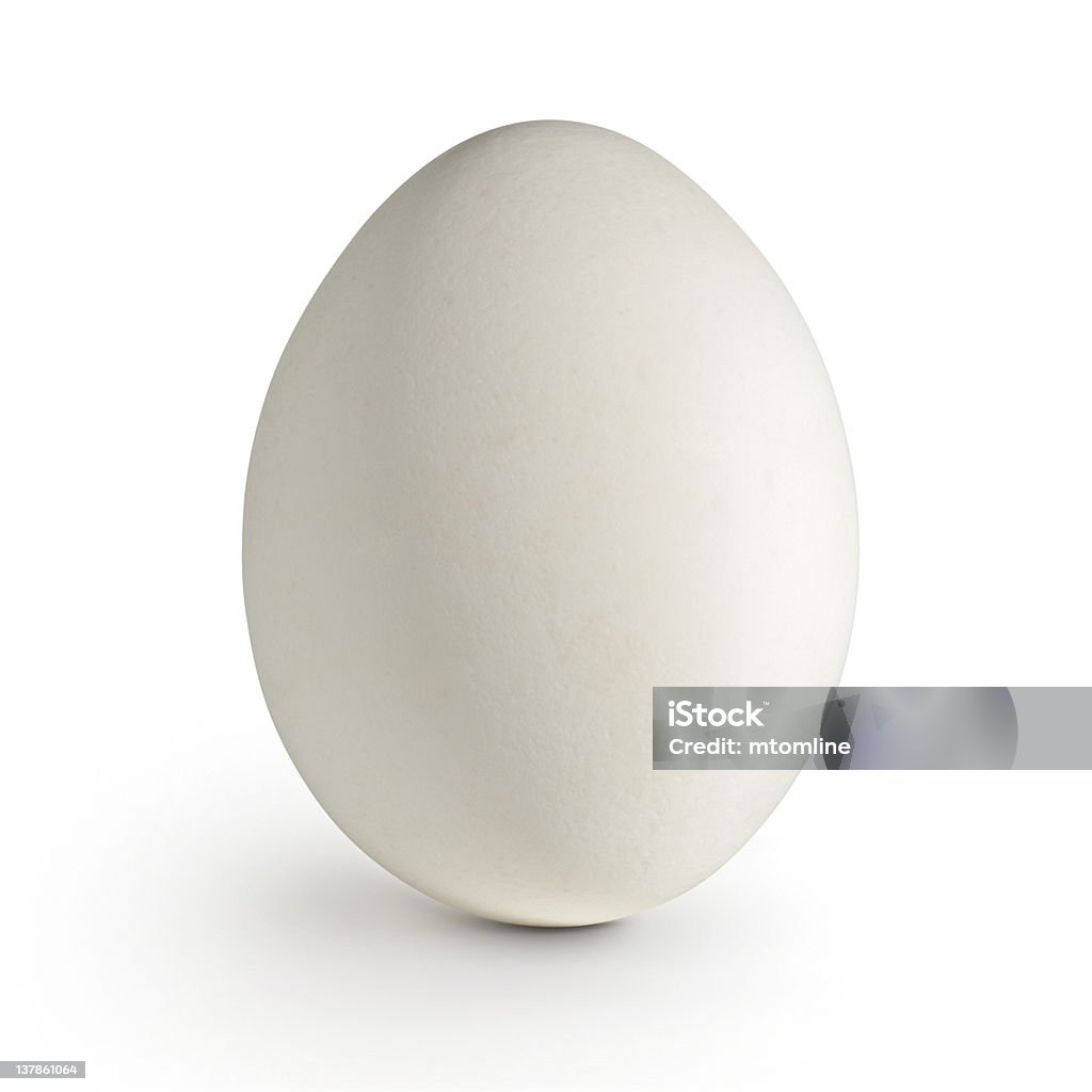 White Egg White Egg (with Clipping Path) Animal Egg Stock Photo