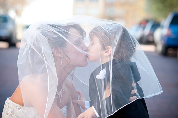 istock Bride Kissing the Ring Bearer 137861496