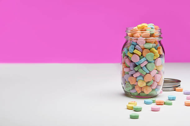 istock Full Jar of hearts 137861737
