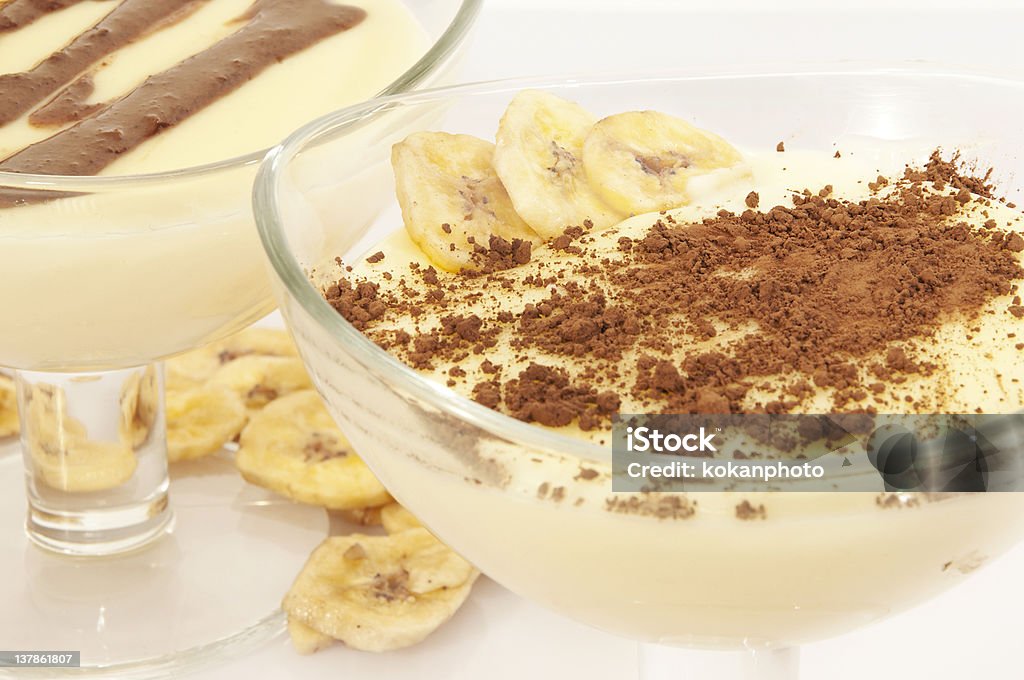 Banana Pudding Fresh banana pudding Banana Stock Photo