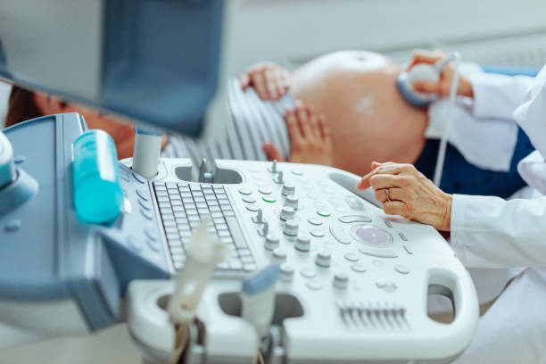 istock Diagnostics of pregnancy with ultrasound 1378640724