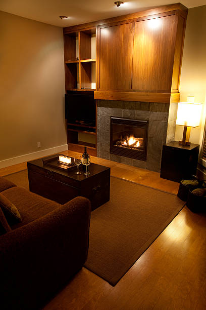 istock Living Room with Fireplace 137867554