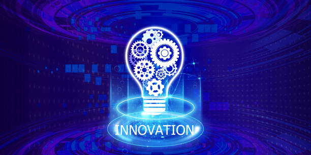 istock Concept new idea concept with innovation and inspiration, innovative technology in science and communication concept, abstract technological background 1378688079