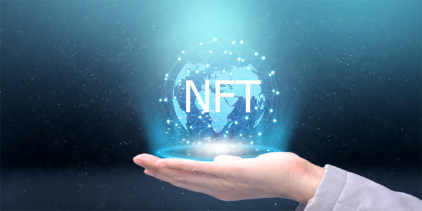 istock Double exposure of businessman's hand touching a circle worldwide network connection and data transfers on a blue background, Business networking with consumer, Science, Innovation, Communication 1378688599