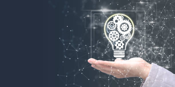 istock Concept new idea concept with innovation and inspiration, innovative technology in science and communication concept, abstract technological background 1378690449