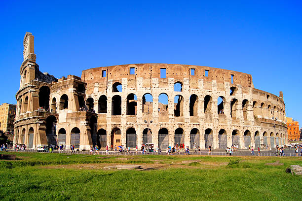 istock Colosseum of Rome, Italy, side view 137869127