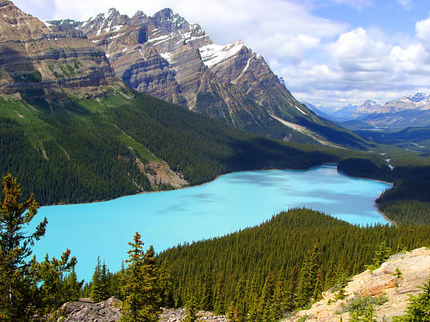 istock Peyto Lake aerial view, Banff, Canada 137869467