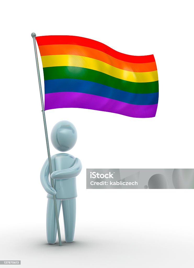 Rainbow Flagge - Lizenzfrei Abstrakt Stock-Foto