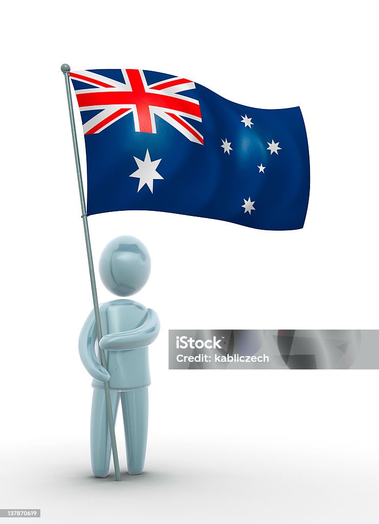 Flaga Australii - Zbiór zdjęć royalty-free (Abstrakcja)