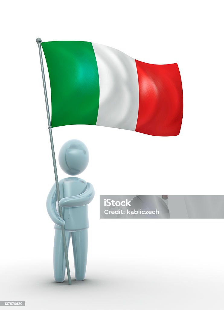 Bandeira da Itália - Royalty-free Abstrato Foto de stock