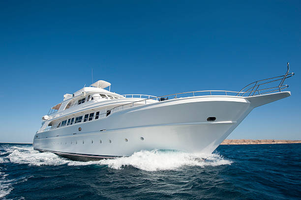 istock Luxury motor yacht at sea 137870922