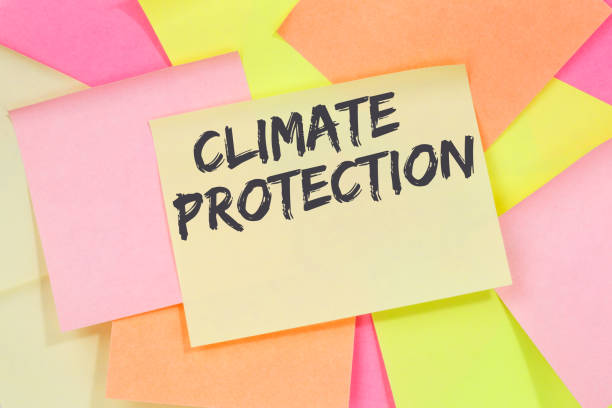istock Climate protection change environment eco friendly nature conservation note paper 1378742727