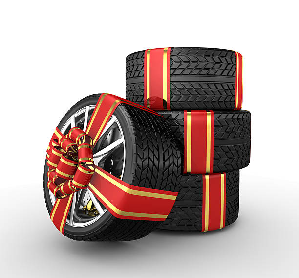istock Tires with ribbon 137874382