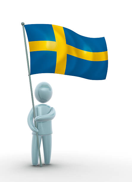 Flag of Sweden stock photo
