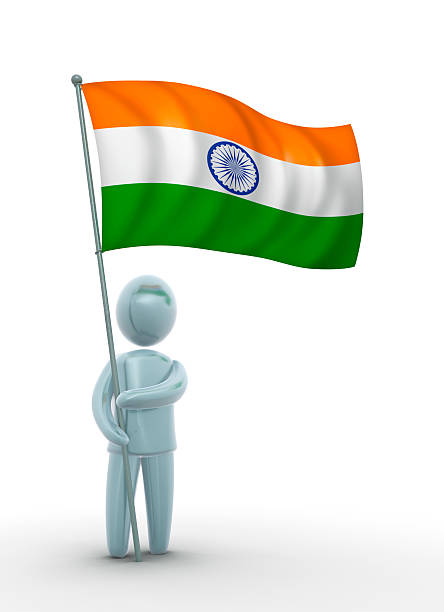 Flag of india stock photo