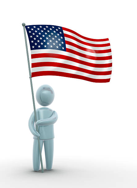 USA flag stock photo